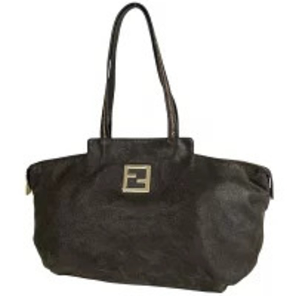 Fendi Zucca Tote Bag Shoulder Brown